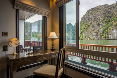 Suite, Schiff Ylang, Heritage Line, Halong Bucht Vietnam, Luxuskreuzfahrt Asien