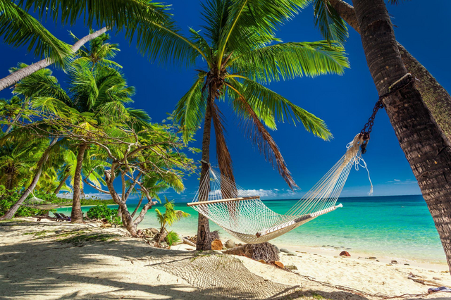 Strand auf Fiji, Südsee Reisen 