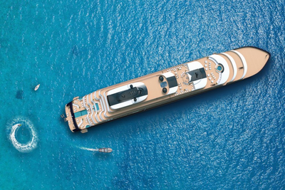 Sicht von oben, The Ritz-Carlton Yacht Collection Luxuskreuzfahrten