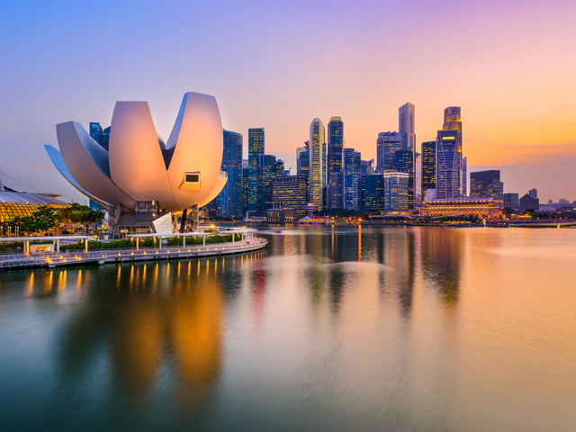 Skyline, Marina, Singapore, Malaysia Reise