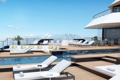 Sonnendeck mit Pool, The Ritz-Carlton Yacht Collection, Luxuskreuzfahrten