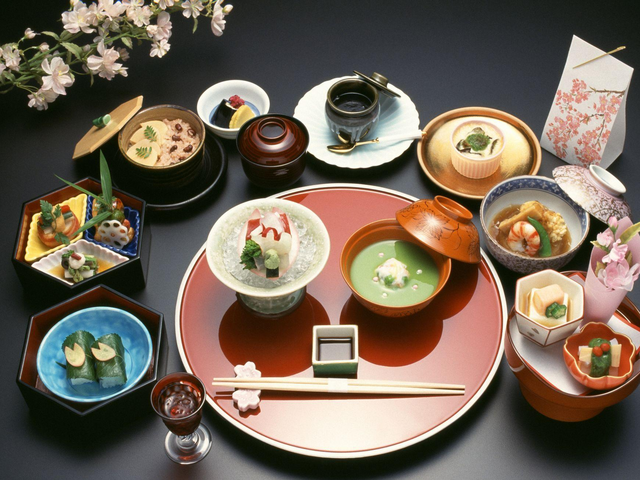 Exzellentes Kaiseki, Traditionelles japanisches Essen, Japan Reise