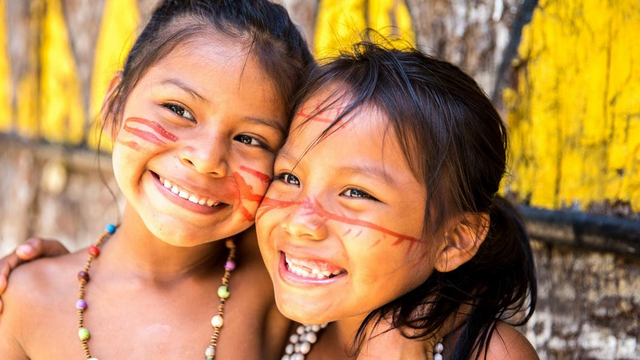 Indianer Mädchen, Brasilien, Lateinamerika Reisen